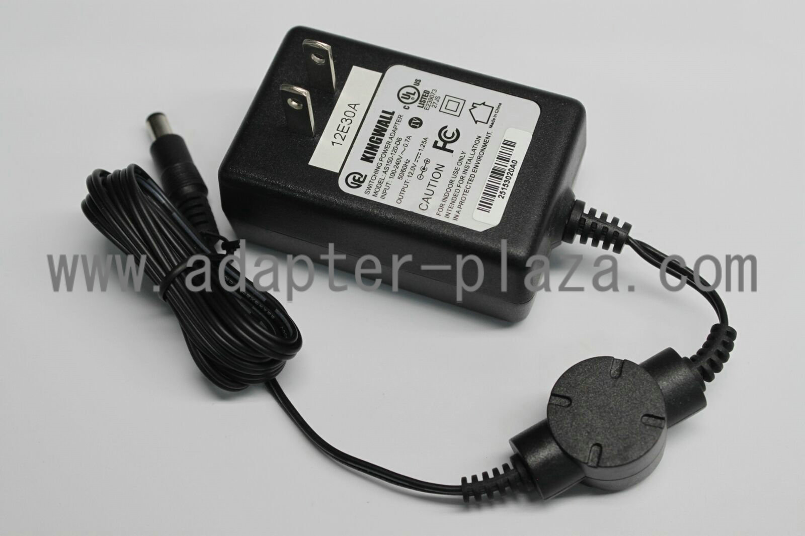 Kingwall AS150-120-DB Switching Power Supply DC 12V 1.25A AC Adapter Kingwall AS150-120-DB Switching Power Supply DC 12V 1.25A AC Adapter